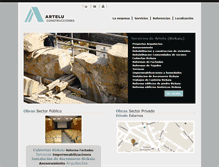 Tablet Screenshot of construccionesartelu.com